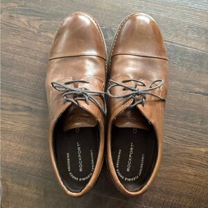 Rockport Brown Leather Oxford Shoes Timeless Design